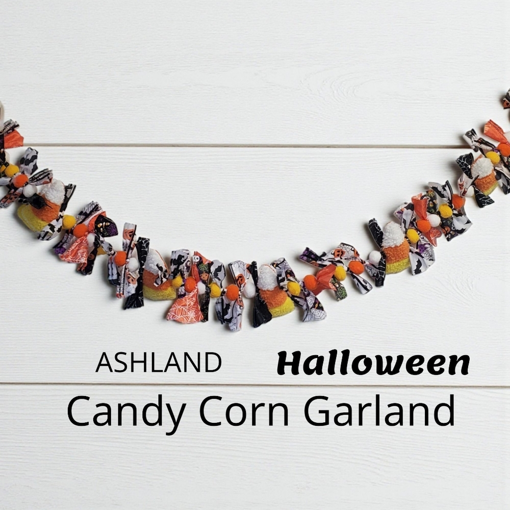 NWT Ashland Halloween Candy Corn Garland 60in. Length